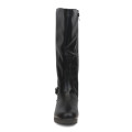 Alxir Ladies Knee-High Boots with Buckle Decor PSL2065A
