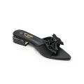 TTP Women Textile Slide Sandals with Bow Decor JSF62