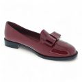 Aixir - Bow Decor Patent Loafer PSL2126