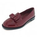 Aixir - Bow Decor Patent Loafer PSL2126