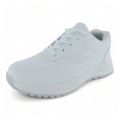 Women White PU Lace-up Casual Sneaker XB230805