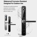 Smart WiFi Door Lock, Fingerprint, Card, Code, Key | IP65 Outdoor | WiFi Tuya Smart Life