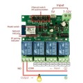 Smart 4Ch Self Locking Inching Relay Shell-less Switch 10A | RF 433Mhz+ WiFi Tuya Smart Life