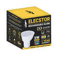 Elecstor GU-10 5W Rechargeable cool white