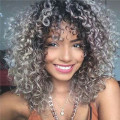 Kinky curly Brazilian Hair African Ameri Curly Body Wavy Women Wig Hair
