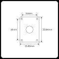 Rectangle Flat Plastic Jack Plate Cover