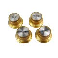 Gold Top Hat Gibson style replacement knob set - 2 Volume, 2 Tone