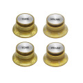 Gold Top Hat Gibson style replacement knob set - 2 Volume, 2 Tone