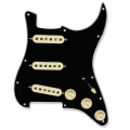 Prewired Pickguard Loaded  with Alnico 5 Single Coil Pickups - Black with Ivory