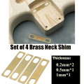 Brass Shims for guitar necks - Set of 4