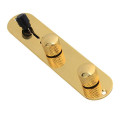 Pre-wired Telecaster Control Plate with Mini pots - Gold