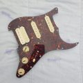HSS Prewired Pickguard Loaded  with Alnico 5 Pickups - Brown Tortoise