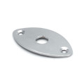 Curved Metal Eye Shape Non Recessed Oval Guitar Jack Plate for Guitar & Bass