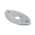 Curved Metal Eye Shape Non Recessed Oval Guitar Jack Plate for Guitar & Bass