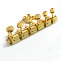 Gold Vintage Kluson Style Tuners Set of 6 Right - Hole through posts
