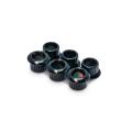 Black Push-fit Bushings for 8mm Tuner Holes (6.2mm internal Diameter) set of 6