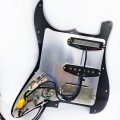 Loaded Prewired Pickguard with Humbucker, Single Coil and Dual Rail Pickups Black