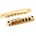 Tune-o-matic Bridge Complete with Roller Saddles (Gold)