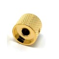 Gold Metal Knob with Tightening Screw for Solid Shaft Potentiometers (single)