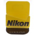 Nikon Coolpix original camera shop yellow display stand