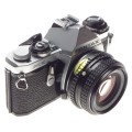 Mint Pentax ME 35mm vintage SLR film camera Asahi SMC Pentax-M 1.7 50mm - Pentax