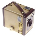 Brownie Six-20 Camera Model F with Flash Contacts Box camera cased