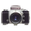 EXAKTA Carl Zeiss TESSAR 2/58 lens f=58mm cased SLR vintage 35mm classic film camera clean