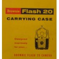 Kodak Brownie Flash 20 Carrying case with strap boxed New old stock never used