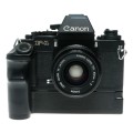 Canon F-1 35mm Film SLR Camera FD 35mm 1:2 Lens Power Winder Manual Strap