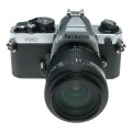 Nikon FM2 N 35mm Film SLR Camera AF Zoom Nikkor 1:3.5-4.5 35-105