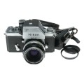Nikon F Photomic 35mm Film SLR Camera Nikkor H Auto 1:2/50 Sold as is