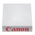 Canon shop display stand for camera white with the red Canon logo fits your camera