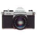 K1000 PENTAX chrome SLR 35mm vintage film camera with SMC-Pentax-M 1:1.4 f=50mm Fast lens - Pentax