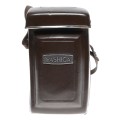 Yashica TLR Brown camera case original with strap used