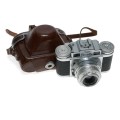Braun Super Paxette E-Staeble-Kata 1:2.8/45 film camera with case