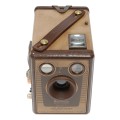 Used Kodak Six 20 Brownie F black box vintage film camera flash