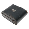 Beautiful black retro vintage film camera antique leather case