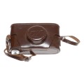 Werra Leica copy rangefinder vintage film camera antique leather case