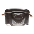 Ricoh ever ready vintage film camera antique leather case w. strap