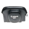 Canon QL ever ready black vintage film camera antique leather case