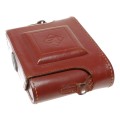 FW Frank Werk folding vintage film camera antique leather case