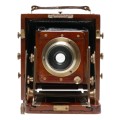 J.Lancaster 1899 BB Instantograph Wood 1/4 Plate Camera Brass Lens