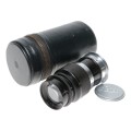Elmar f=9cm 1:4 black Leitz Wetzlar black silver M39 screw mount lens