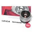 Leitz Summilux 1:1.4/35 mm Steel Rim Rare lens M2 camera cased set