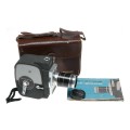 Keystone K-7 Zoom 8mm Film Electric Eye Movie Camera Manual Case