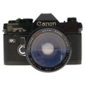 Canon FTb QL Black 35mm SLR Film Camera Coslinar Auto Zoom f=35-70mm
