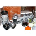 Zeiss Opton Contax IIa H.M.S "The Queen" camera edition 3 lenses RARE