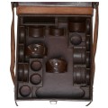Leica leather shoulder bag etui Leitz vintage leather full kit