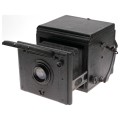 ICA Press camera Ross 6 inch Ross Xpres 1:4.5 Box type with Bellows Butcher