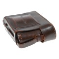 Voigtlander folding vintage film camera antique leather case in used condition